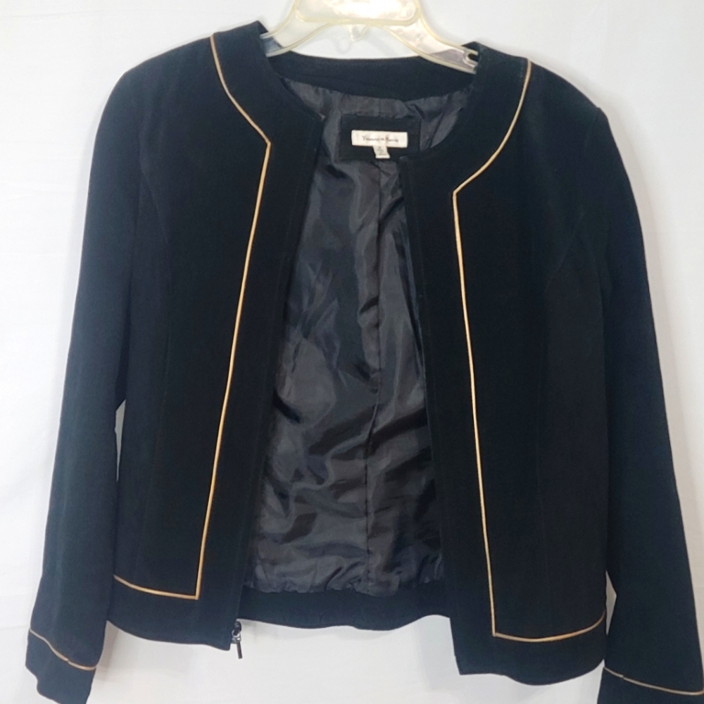 Yvonne & Marie Leather Motorcycle Jacket Size 10